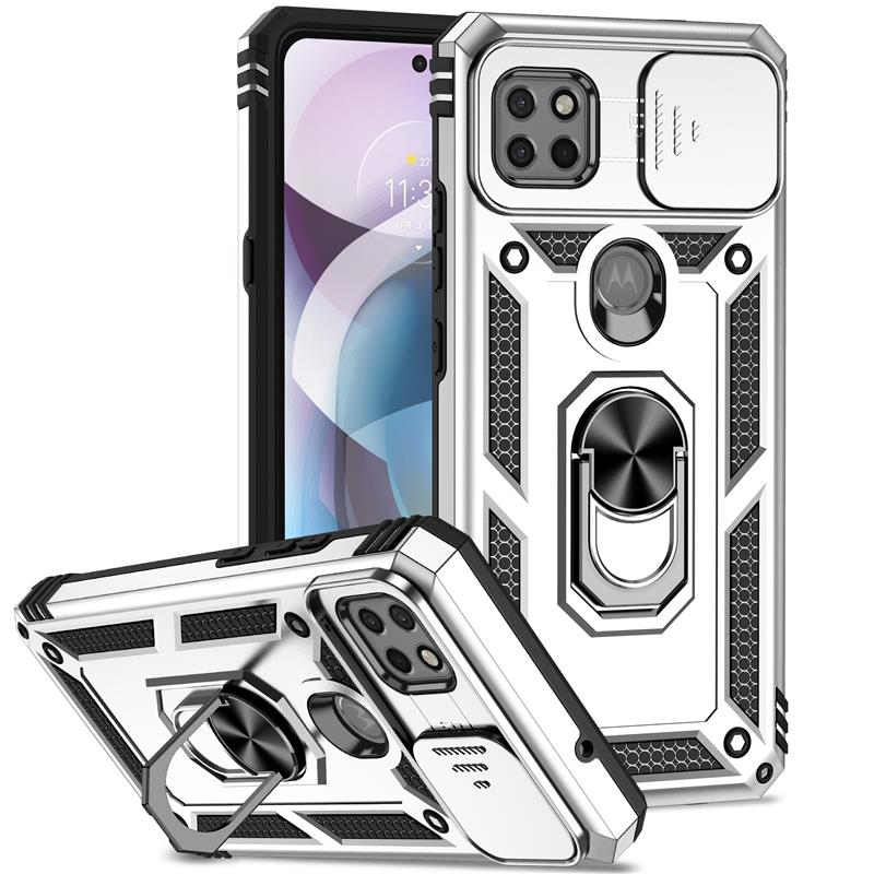 Funda Motorola Moto G 5G / One 5G Ace a prueba de golpes con soporte de anillo para teléfono cámara cubierta - Imagen 24 de 24