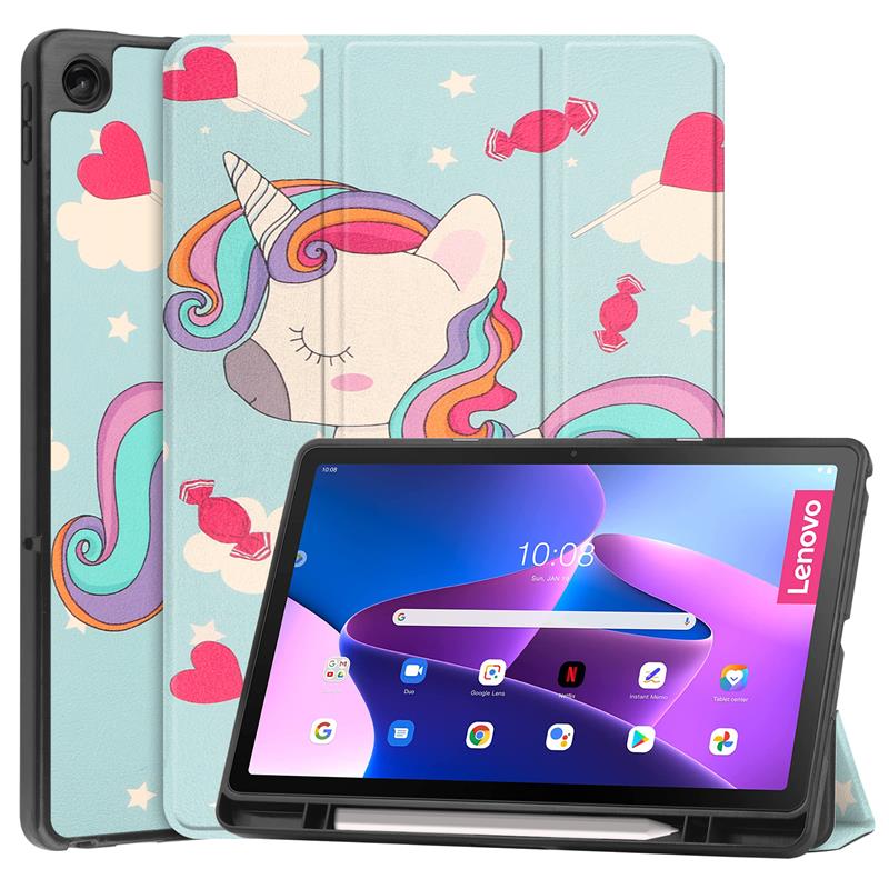 Lenovo Tab M10 Plus 3ª Generación 10.6 Cuero Soporte Estuche Suave Tablet Cubierta Antigolpes - Imagen 31 de 32