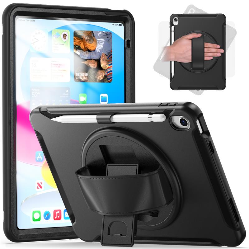 Rugged Shockproof Stand Case For iPad 10th Generation 10.9 iPad 5th 6th Mini Air - Picture 14 of 26