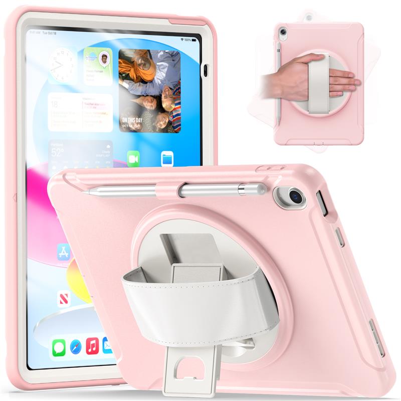 Rugged Shockproof Stand Case For iPad 10th Generation 10.9 iPad 5th 6th Mini Air - Picture 17 of 26