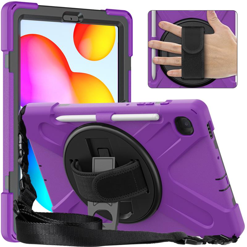 Rugged Case Samsung Galaxy Tab S6 Lite 10.4 P613 P619 P610 P615 Flip Stand Cover - Picture 29 of 32