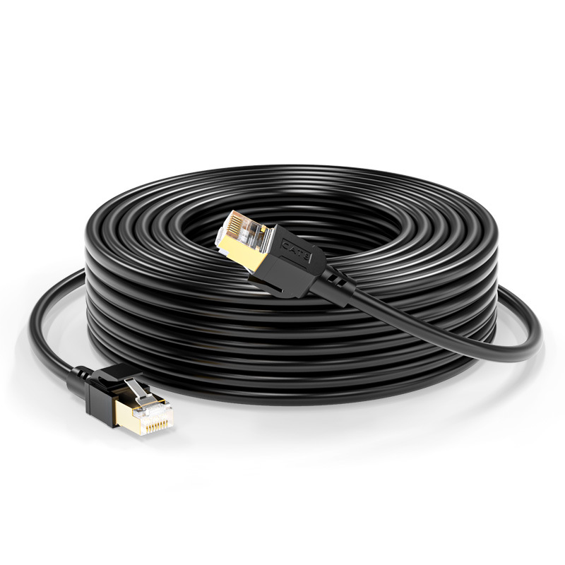 LOT Câble Ethernet RJ45 Cat8 40 Go/s Réseau Or Super Rapide LAN Plomb SSTP Patch - Photo 6/11