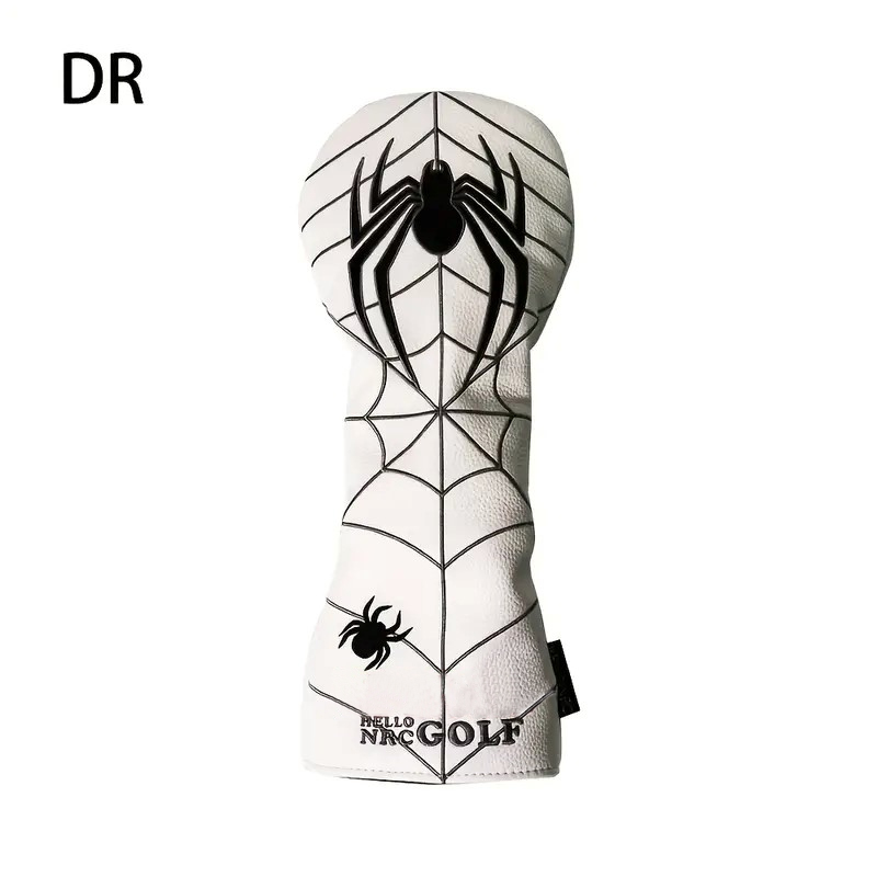 PU Leather Spider Golf Head Covers Driver Fairway Wood Golf Club Sport HeadCover - Picture 17 of 22