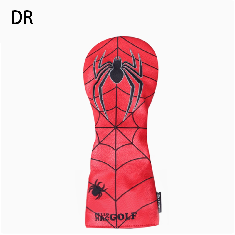 PU Leather Spider Golf Head Covers Driver Fairway Wood Golf Club Sport HeadCover - Picture 20 of 22