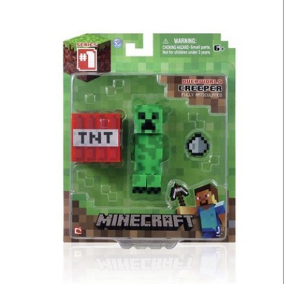 Minecraft Overworld 3-4" Action Minifigure Steve Enderman Creeper Diamond Gift 