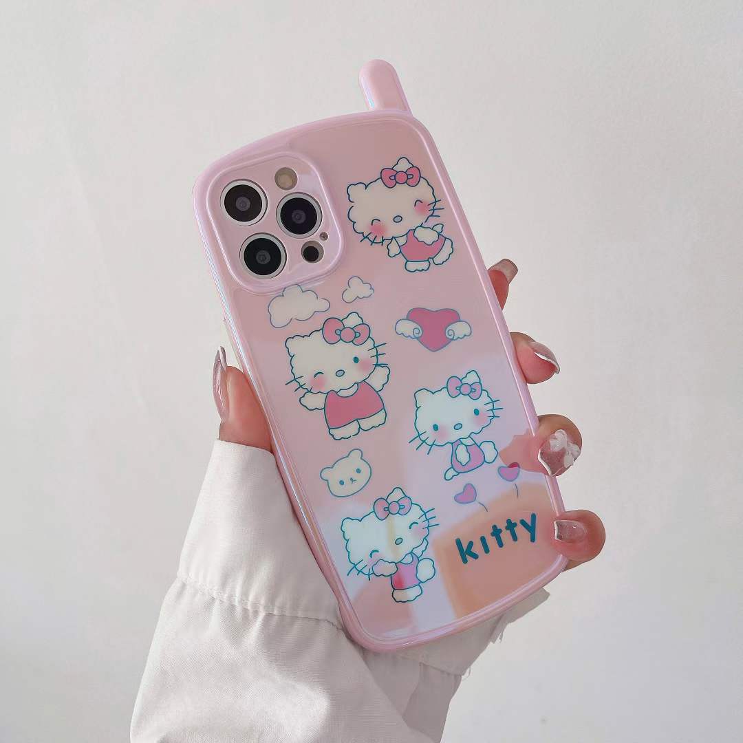 FOR IPHONE 13 Pro Max 12 11 Cartoon Creative Cute Hello Kitty Phone ...