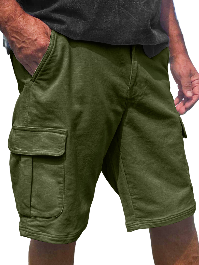 Men's Everyday Multi-Pocket Casual Comfort Cargo Shorts