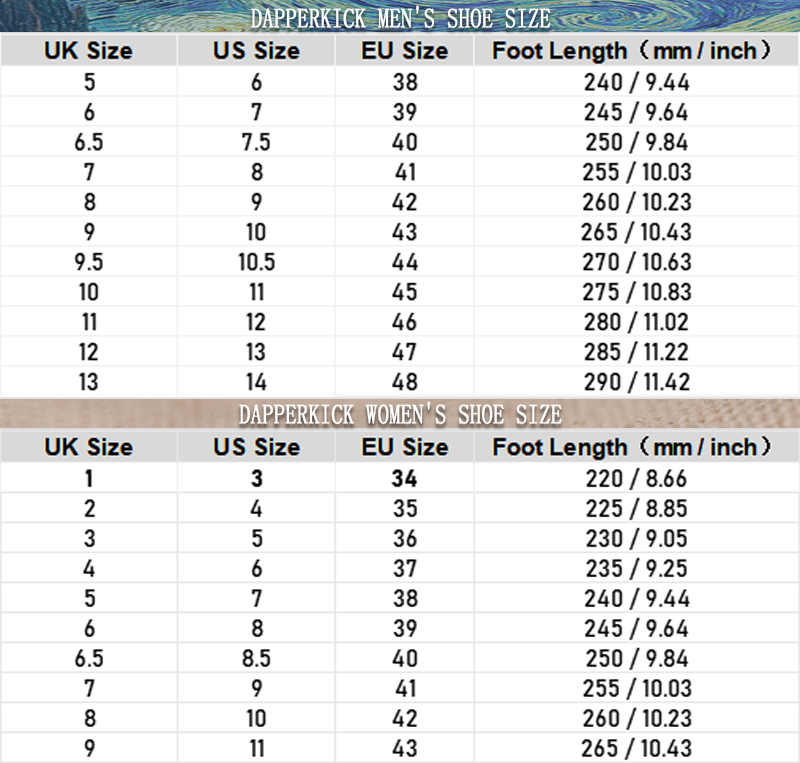 dapperkick鞋子尺码