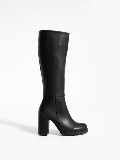 MEGAN Black Heeled Women's Boots (3)