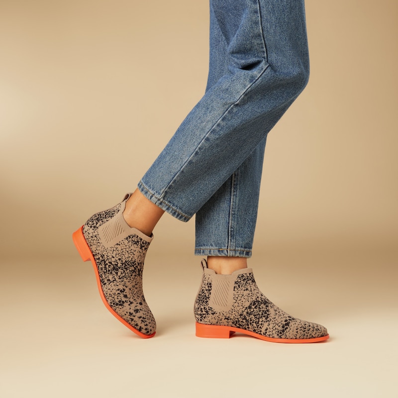 Ryan Pro Square-Toe Water-Repellent Ankle Boots in Snake Pattern _ VIVAIA (1)