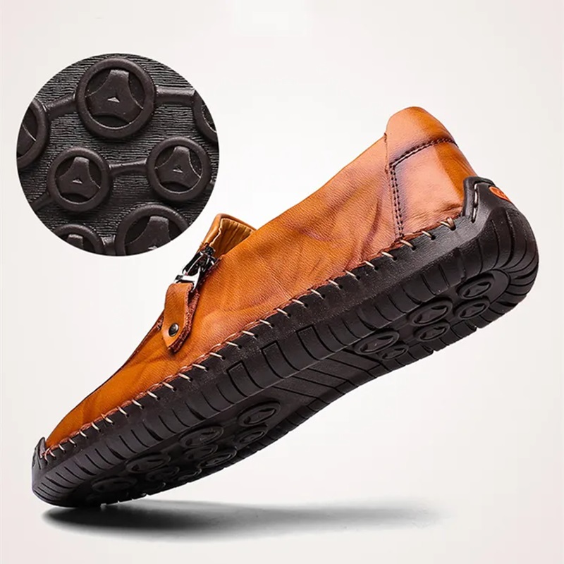 ?LAST DAY PROMOTION 75_ OFF ?MEN'S HANDMADE SIDE ZIPPER CASUAL COMFORTABLE LEATHER LOAFERS (1)