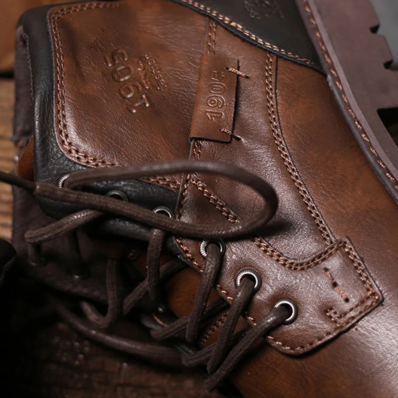 RoyalStride™ Men's Pure Leather Ankle Boots (3)