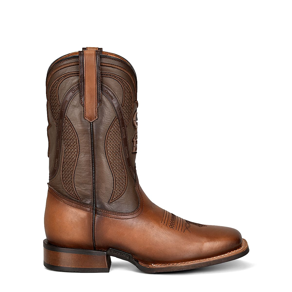 Rodeo cowboy honey brown leather boots (3)