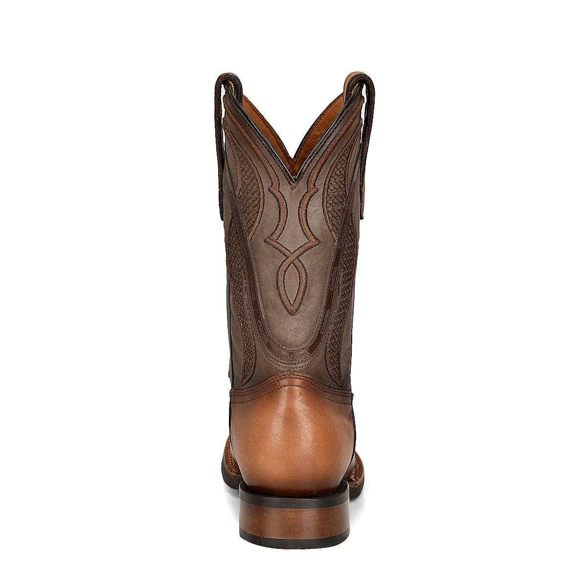 Rodeo cowboy honey brown leather boots (4)