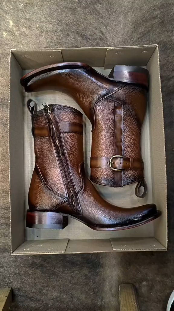 2024 Men_s Purely Handcrafted Cowhide Boots