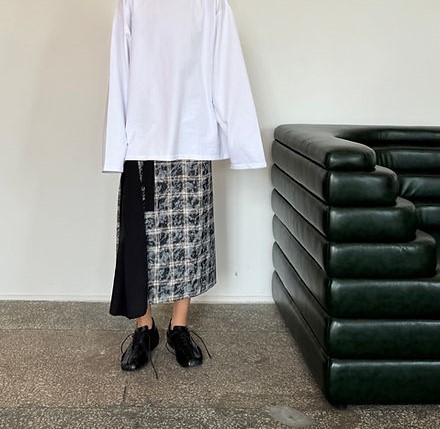 Plaid kimono skirt (5)