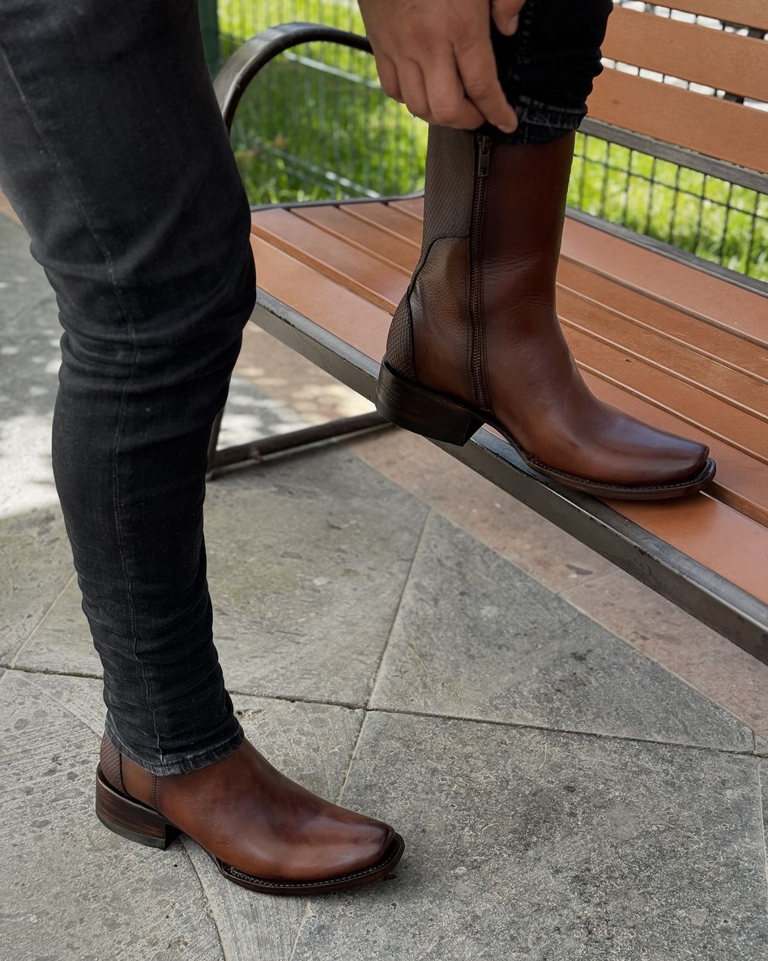 Botas vaqueras en piel original  con zíper  #fyp #viral #boots #parati #california #denver #cowboy #wester #style (1)