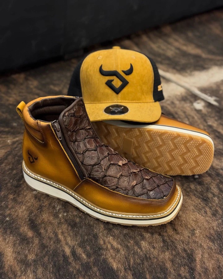 Handmade Vintage Patchwork Cowboy Boots
