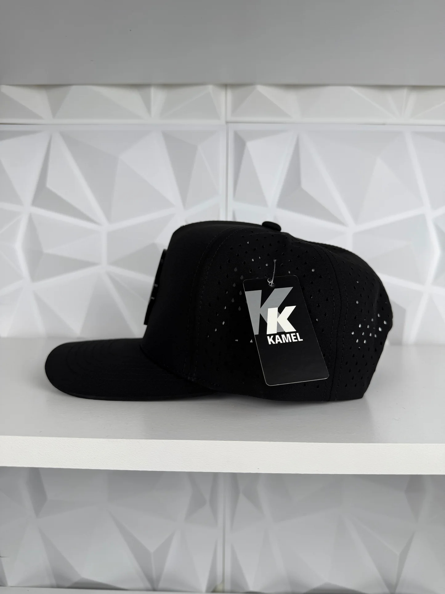 San Judas Placa Negra SnapBack Gorra-Negro Hydro (4)