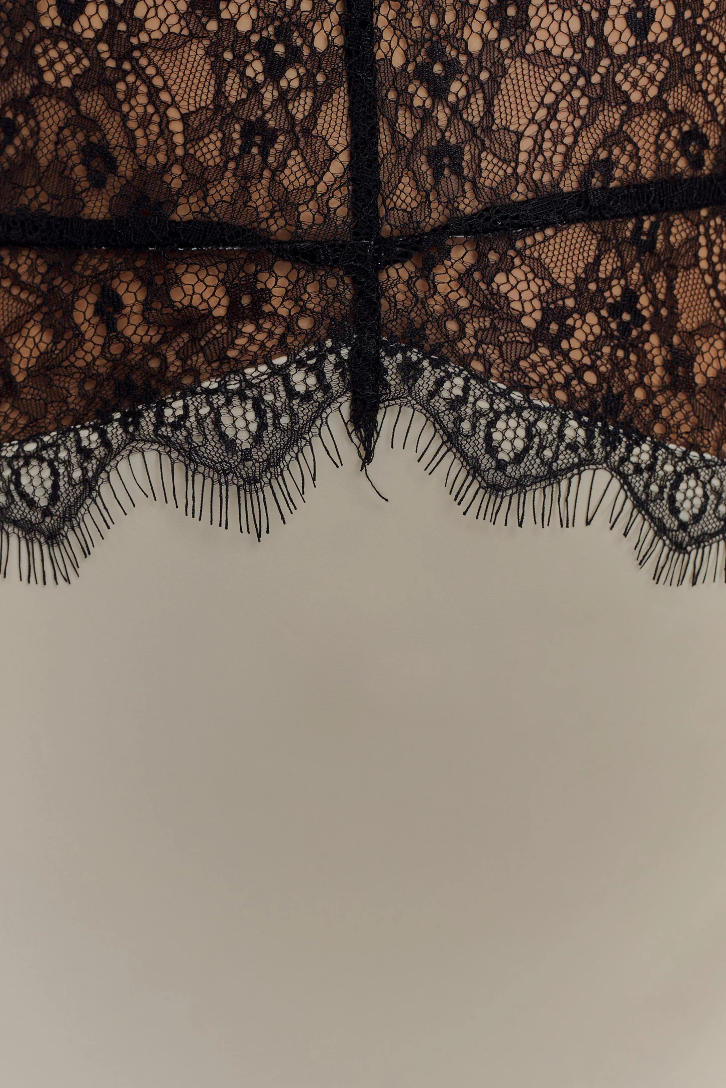 Dinah Lace And Satin Maxi Dress - Black_Ivory (5)