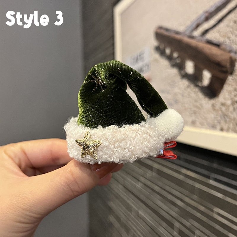 Christmas Hat Teacher Hair Clips
