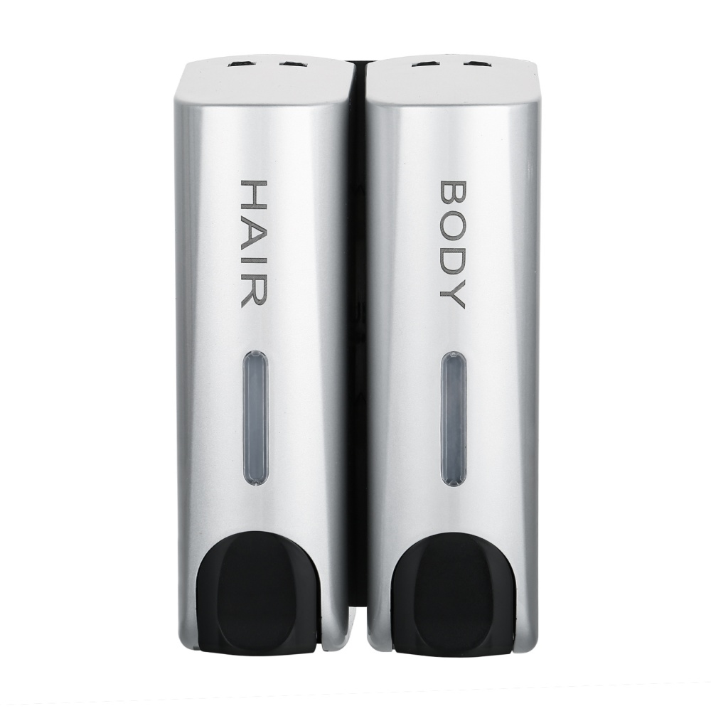 2 Chamber Soap Dispenser Wall Hanging Bathroom Hand Sanitizer for Bathroom Hotel