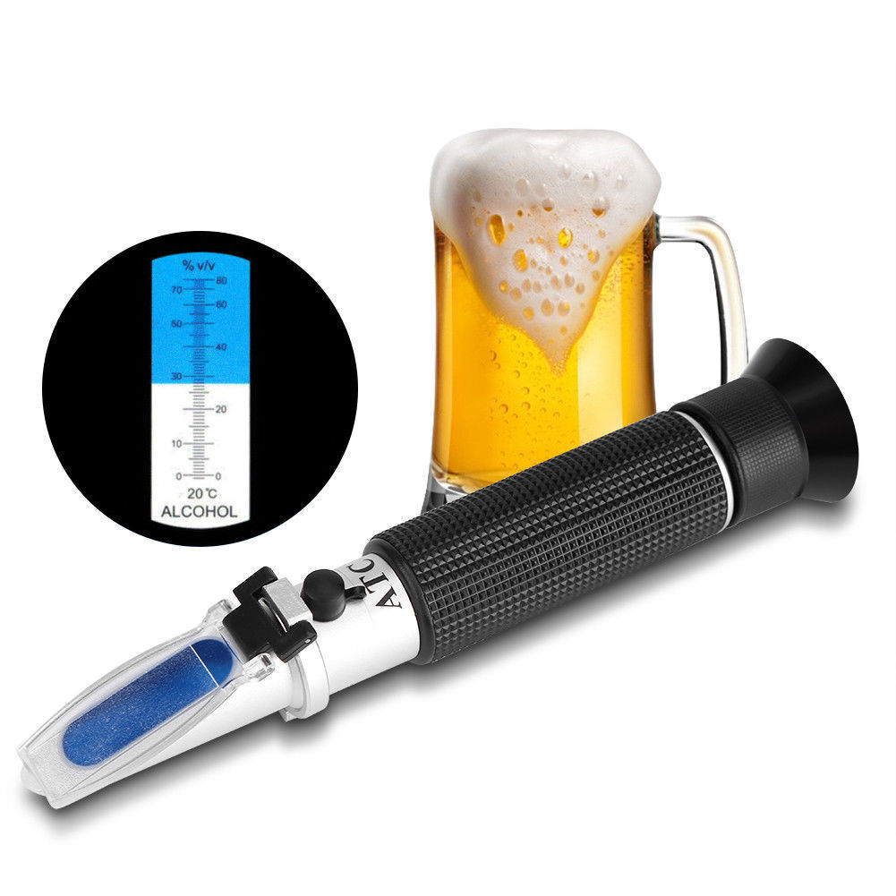 Alcohol Refractometer Alcoholometer Alcohol Spirit Tester Meter Hydrometer 0-80% - Picture 11 of 11