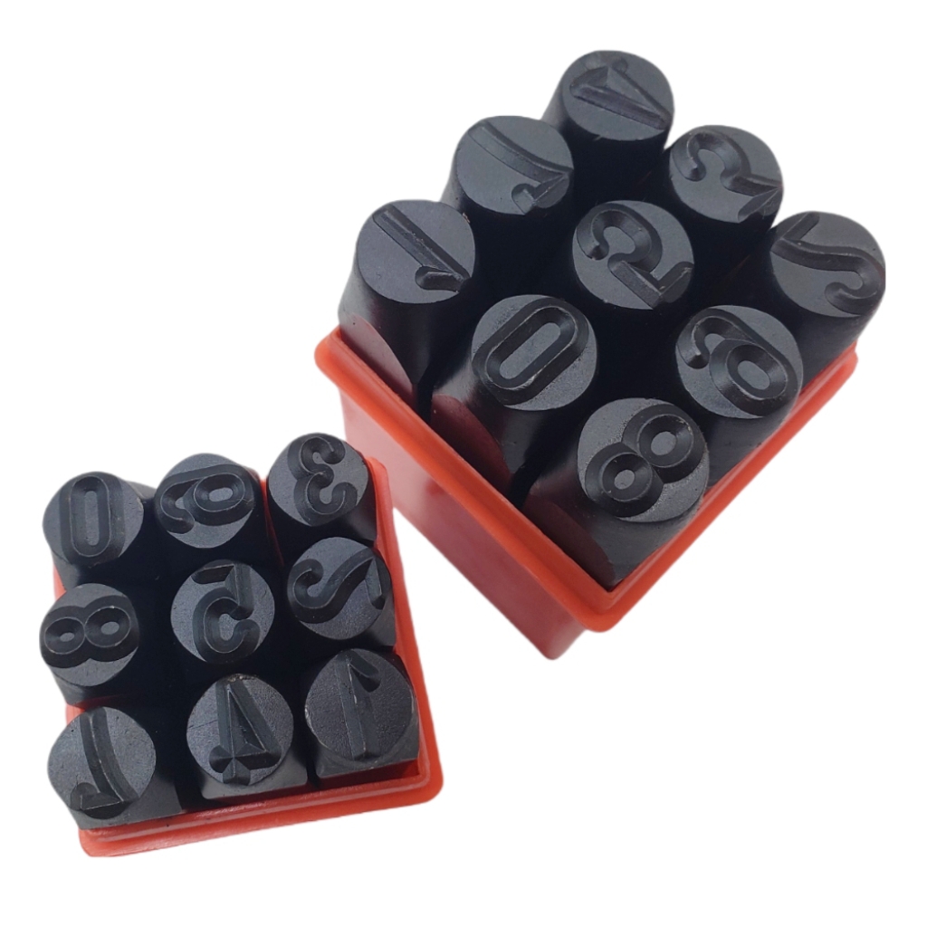 Numbers Alphabet Letters Punches Set Metal Stamp with Carrying Case for Crafts