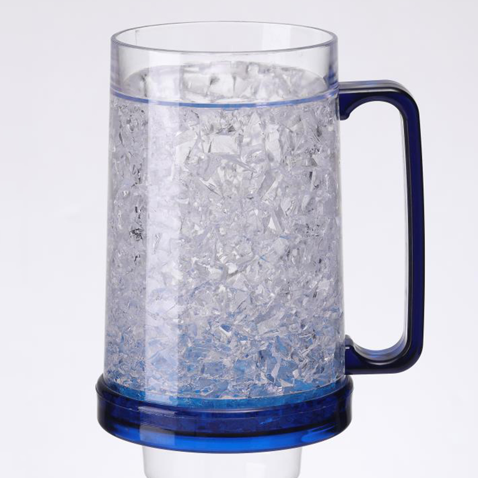 Plastic Freezer Beer Mugs Easy Operation Ice Freezer Cups for Iced Drinks Fresh - Picture 16 of 17