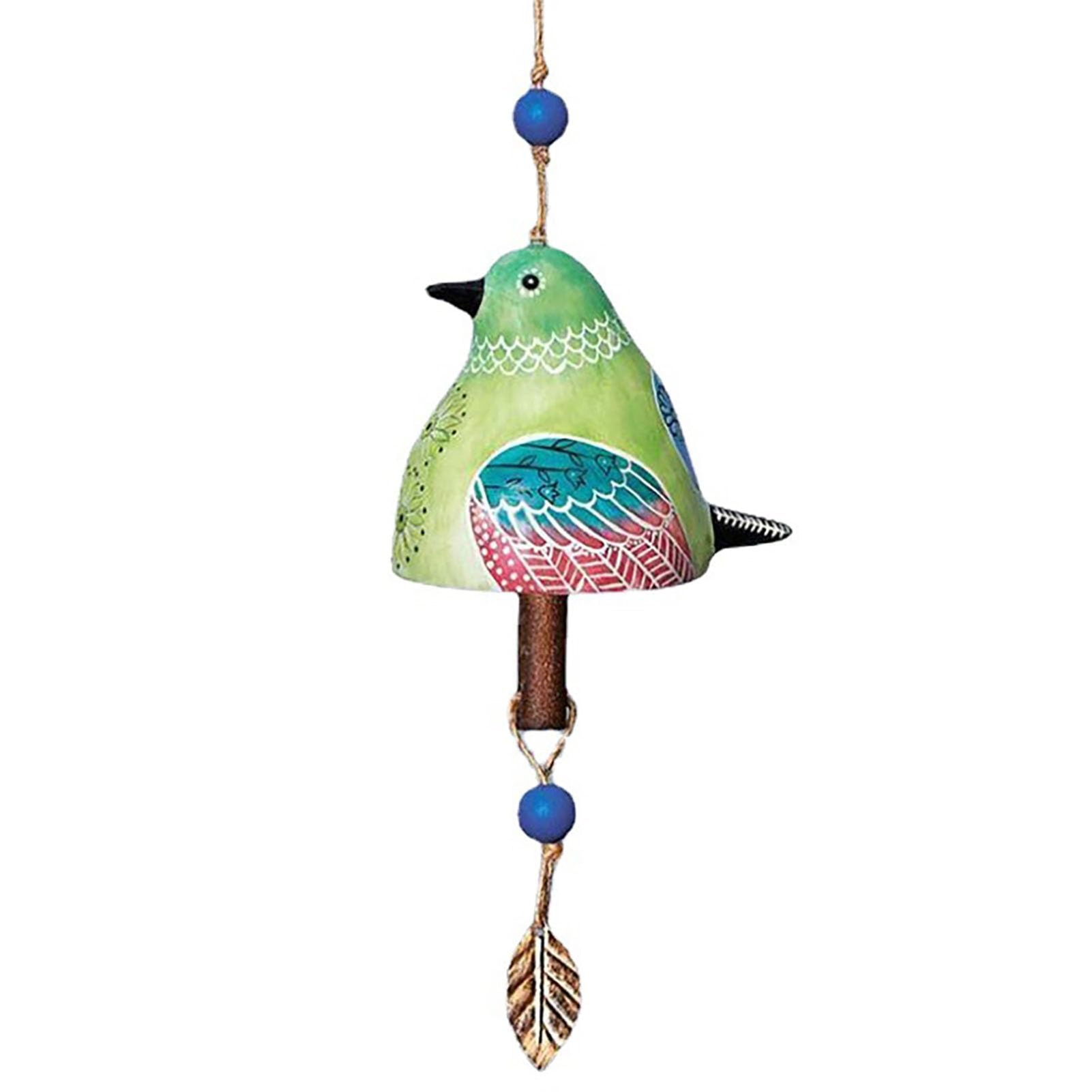 Cute Ceramic Resin Wind Chimes Hanging Bell Bird Song Bell Garden Decoration