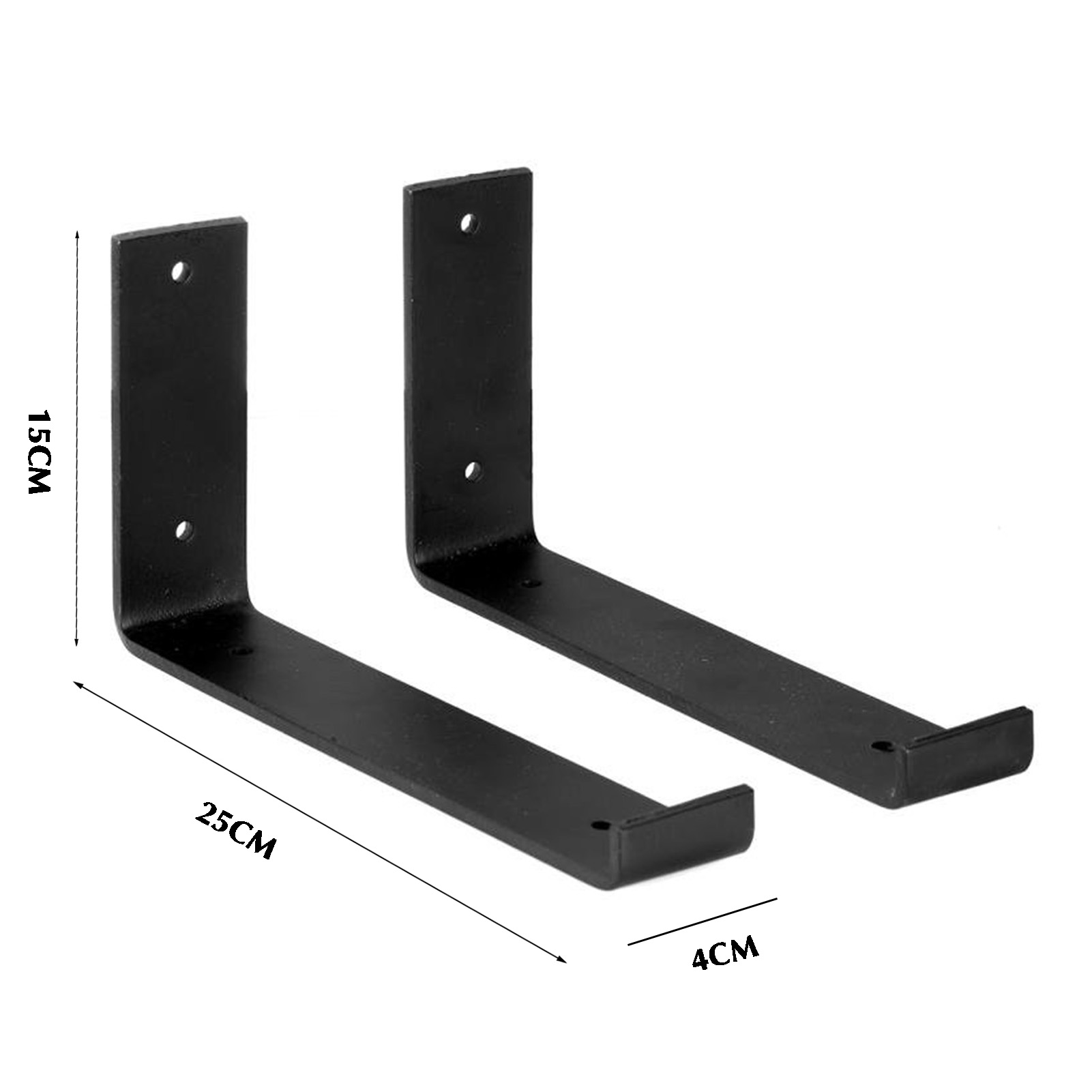 Heavy Duty Shelf Brackets Industrial Solid Steel Wall Mounted Shelves Easy Use - Picture 16 of 17