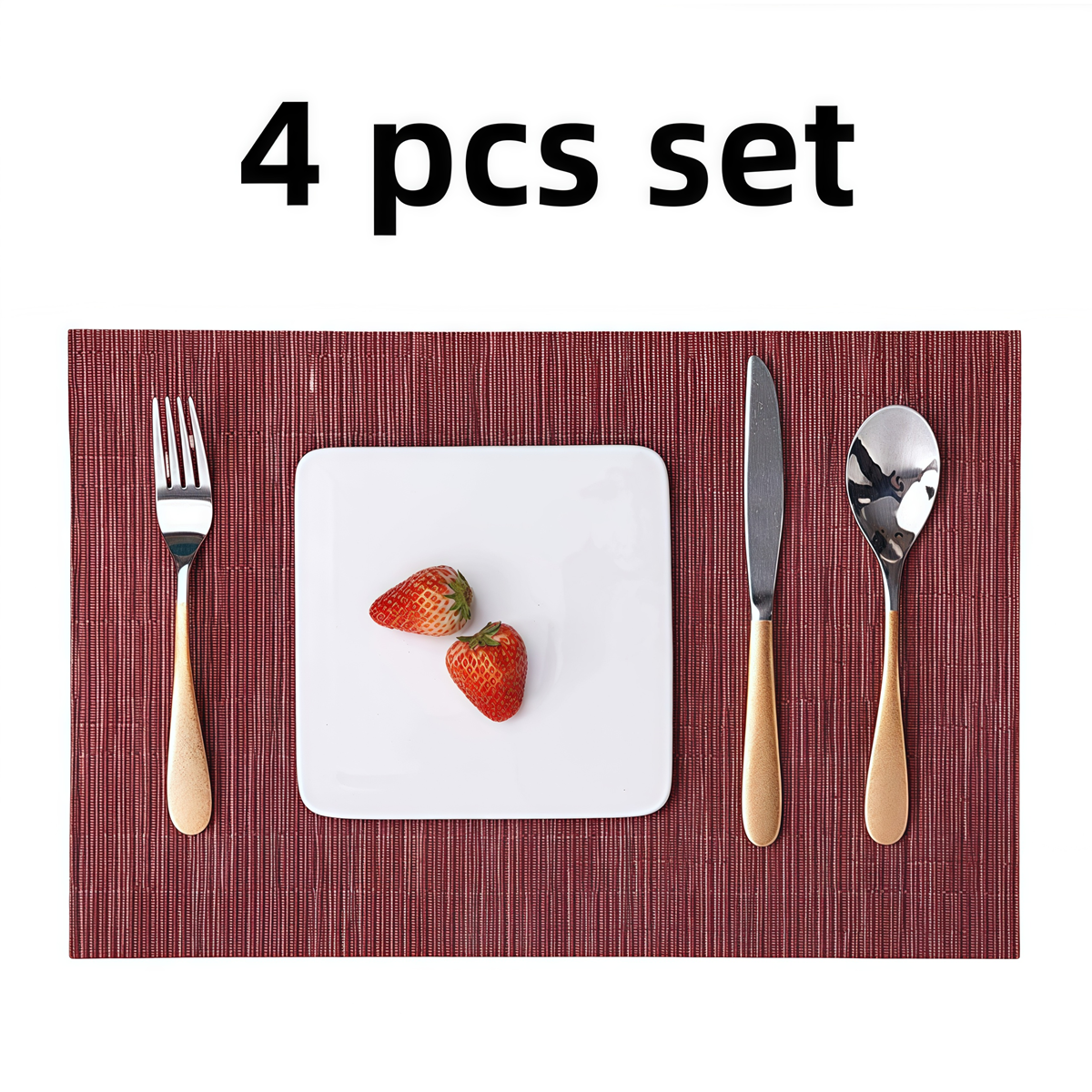 11.8"x17.7" Table Mats Set of 6 Place Mats Table Placemats Washable Non-slip
