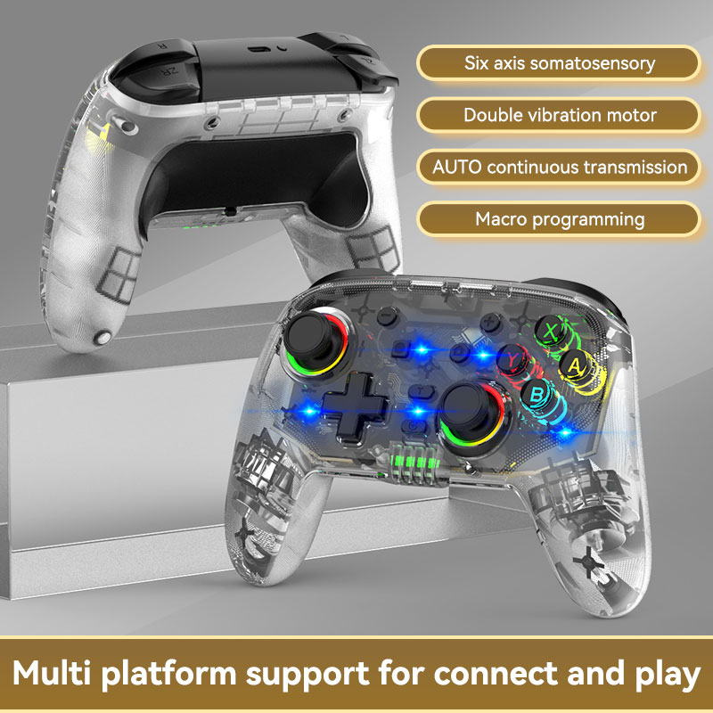 Wireless Game Controller for Switch, Six-axis, Vibration, Macro Programming, RGB - Picture 12 of 12