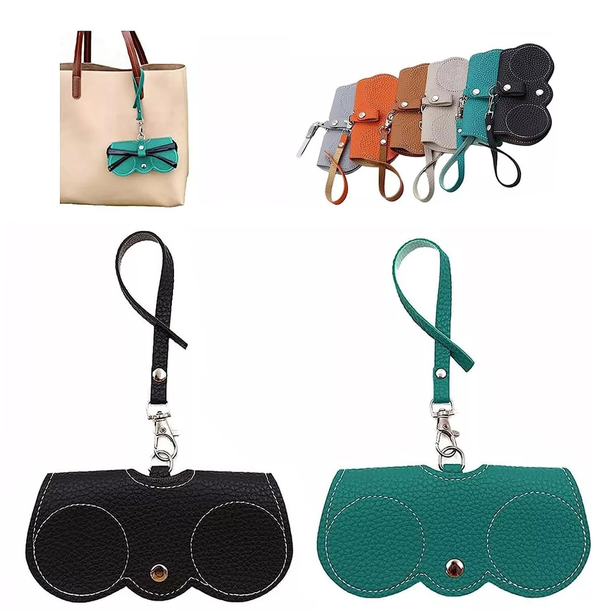thumbnail image 1 of Estuche portátil para gafas de sol, 2 unidades, bolsa organizadora suave para gafas de sol, 1 of 8