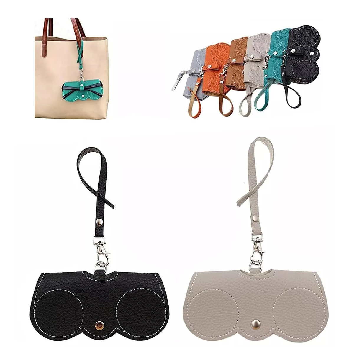 thumbnail image 1 of Estuche portátil para gafas de sol, 2 unidades, bolsa organizadora suave para gafas de sol, 1 of 8