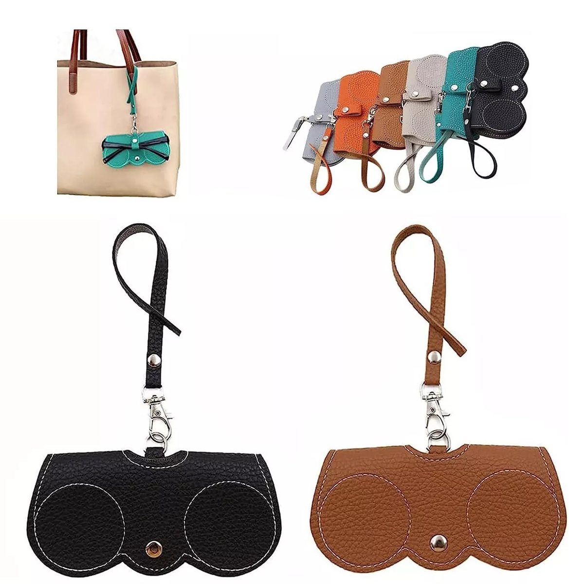 Estuche portátil para gafas de sol, 2 unidades, bolsa organizadora suave para gafas de sol
