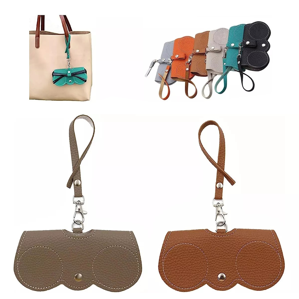 Estuche portátil para gafas de sol, 2 unidades, bolsa organizadora suave para gafas de sol