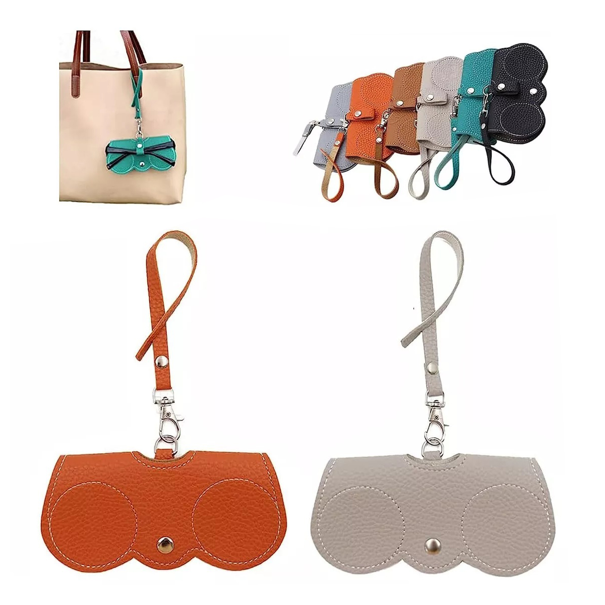 thumbnail image 1 of Estuche portátil para gafas de sol, 2 unidades, bolsa organizadora suave para gafas de sol, 1 of 8