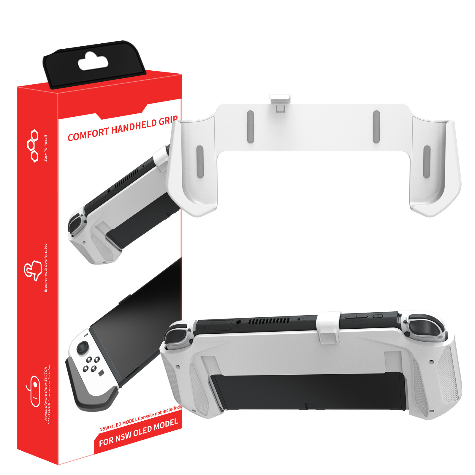 Funda Protectora Empuñadura para Nintendo Switch OLED, Accesorios Carcasa - Imagen 8 de 14