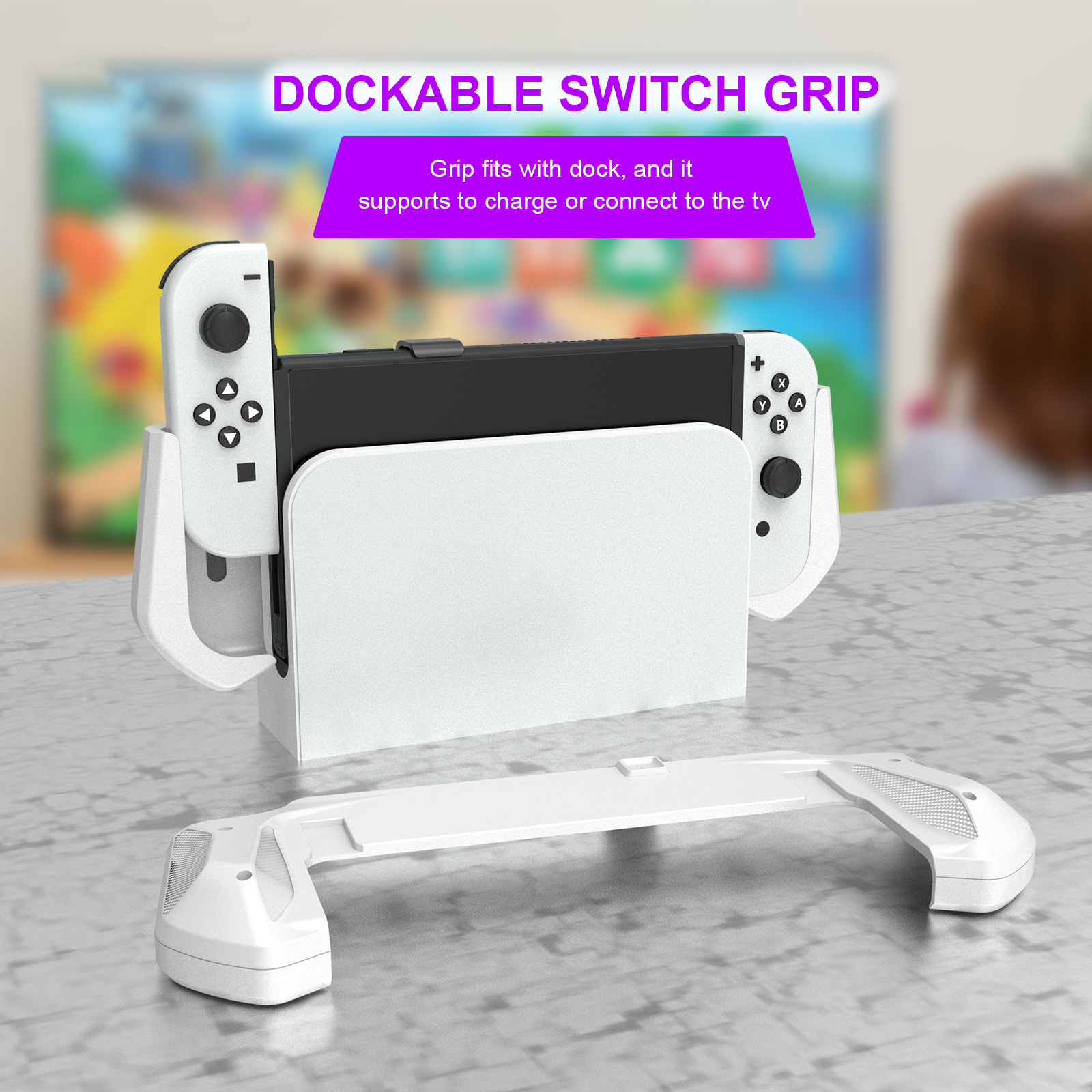 Funda Protectora Empuñadura para Nintendo Switch OLED, Accesorios Carcasa - Imagen 6 de 14