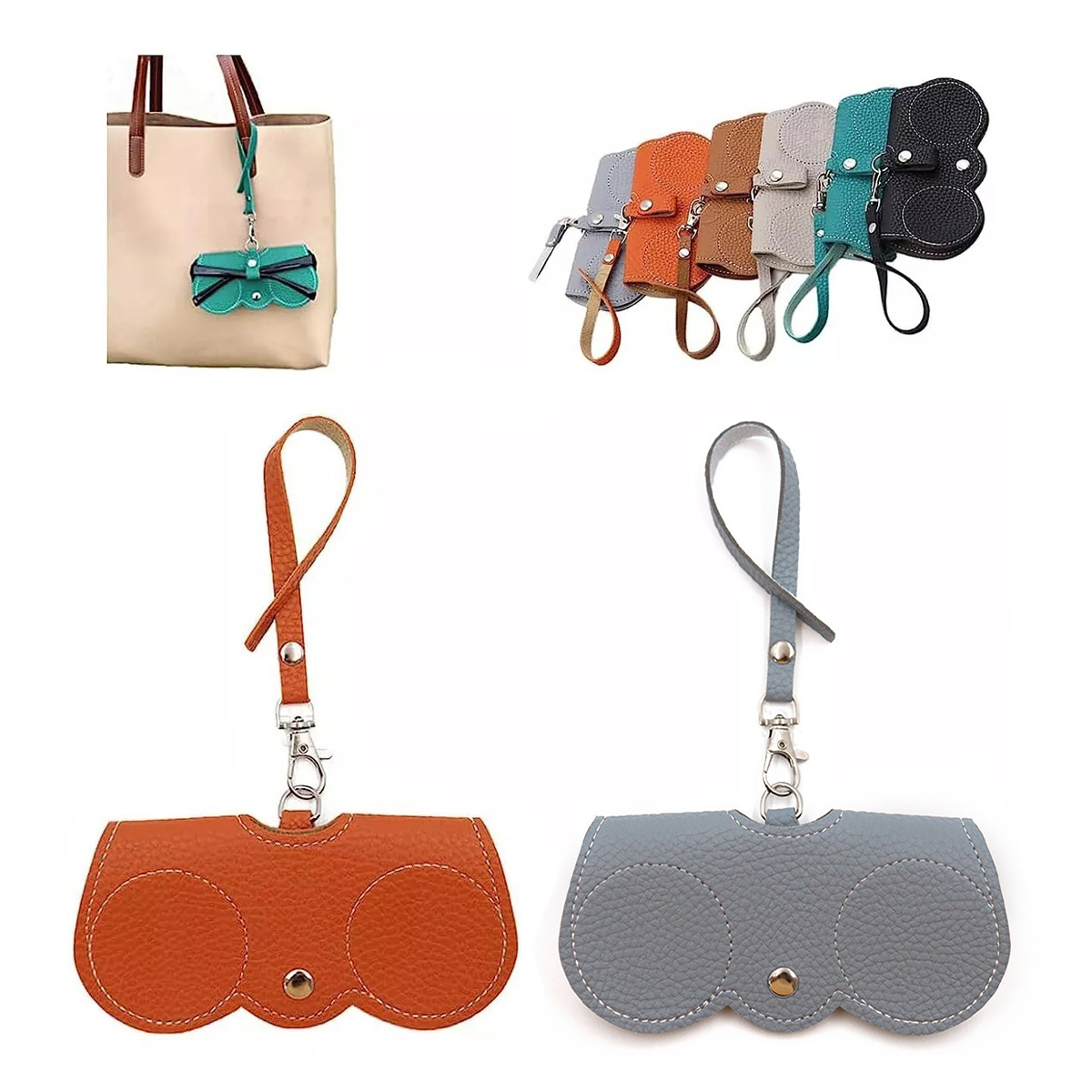 Estuche portátil para gafas de sol, 2 unidades, bolsa organizadora suave para gafas de sol
