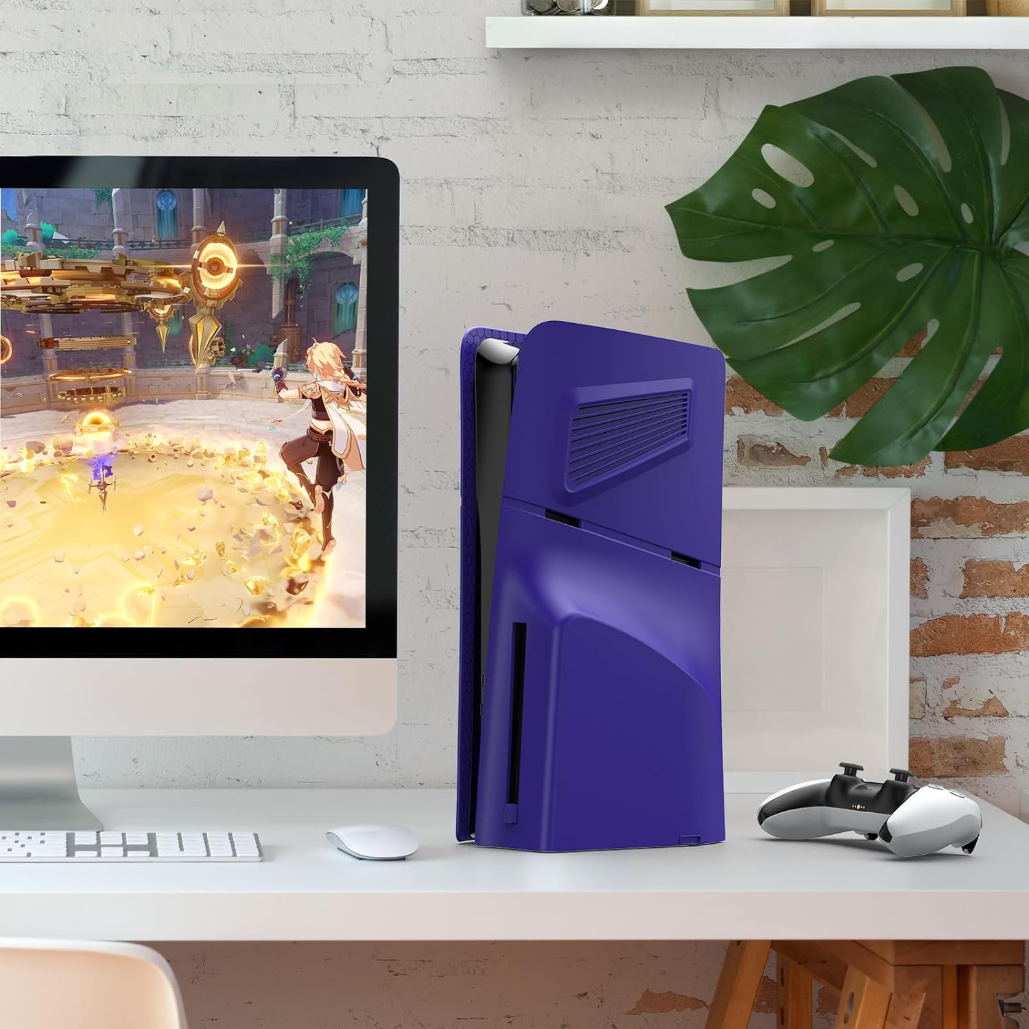 Panel de carcasa para PlayStation 5 Slim Disc Edition, placa frontal con respiraderos de refrigeración - Imagen 19 de 37