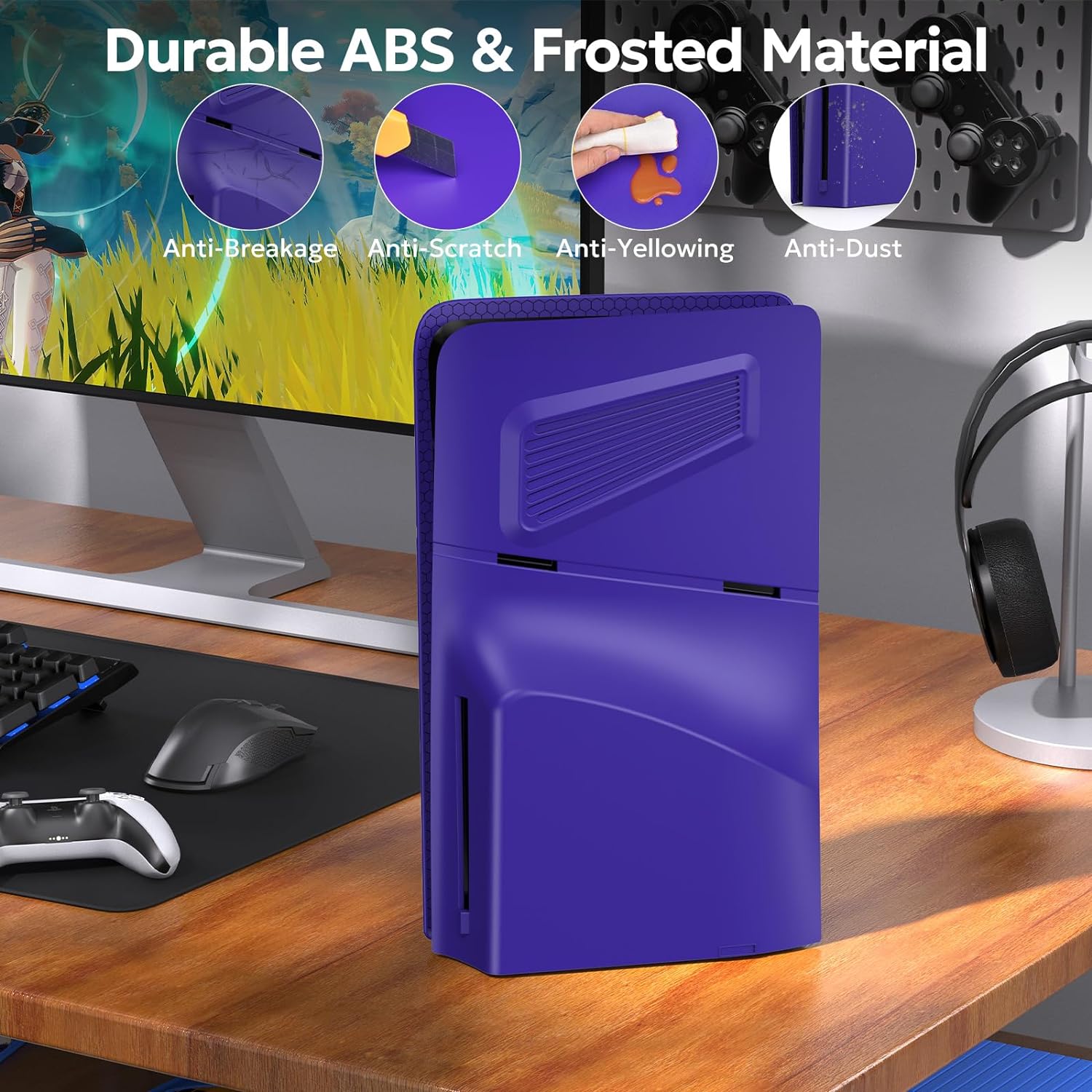 Panel de carcasa para PlayStation 5 Slim Disc Edition, placa frontal con respiraderos de refrigeración - Imagen 16 de 37