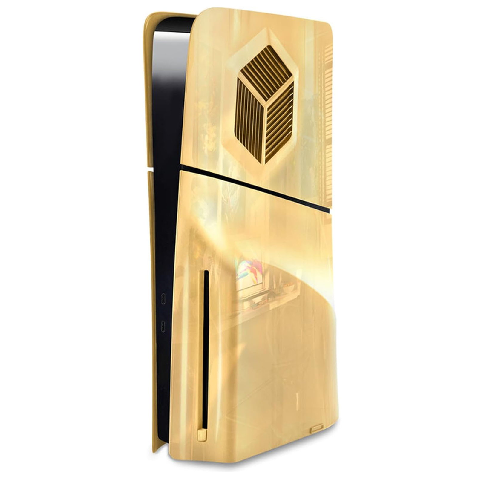 Console Cover Plates for PS5 Slim Disc Edition, Dustproof Protective Faceplate