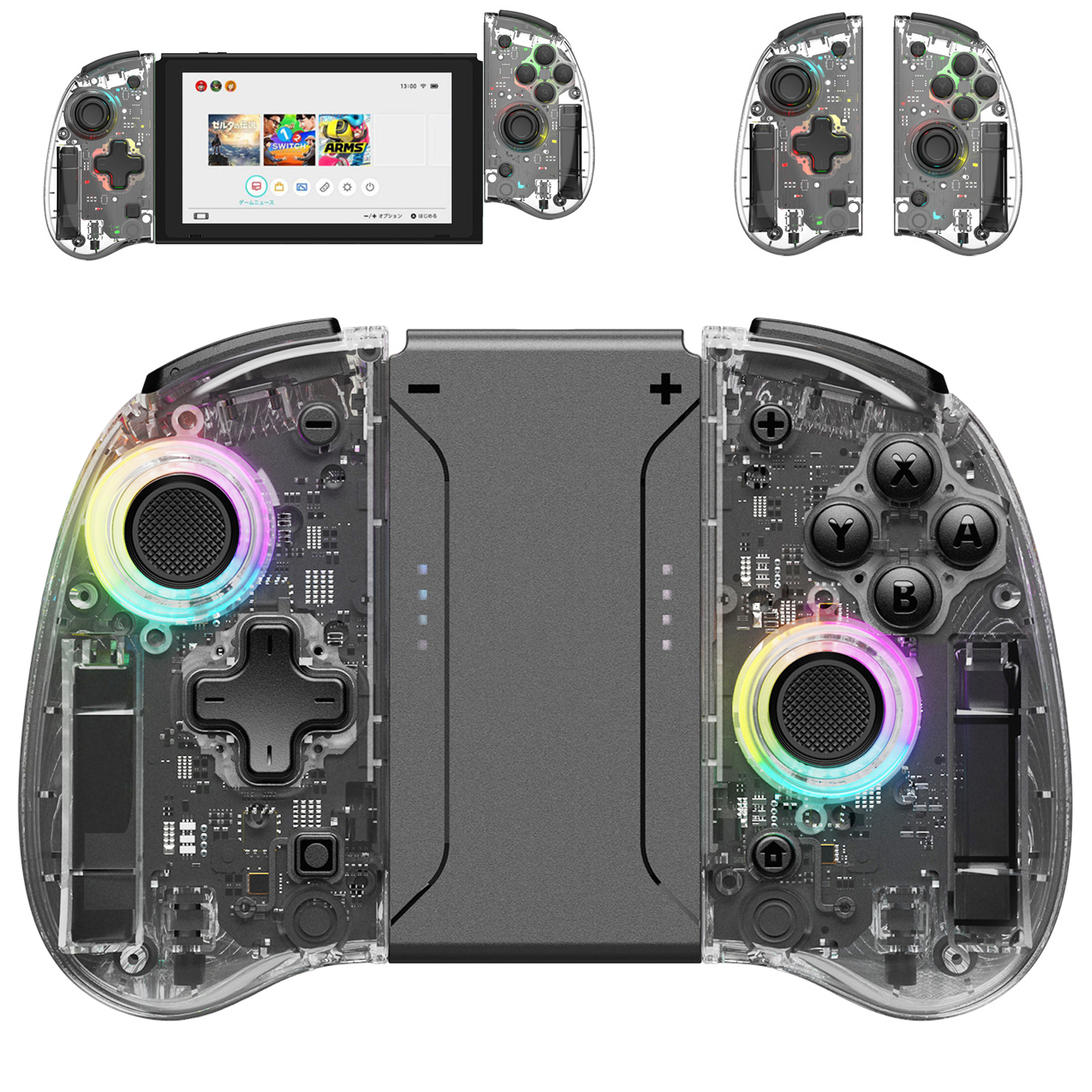 Game Controller for Switch/OLED with Adjustable TURBO/Vibration/Programmable/RGB - Picture 13 of 56