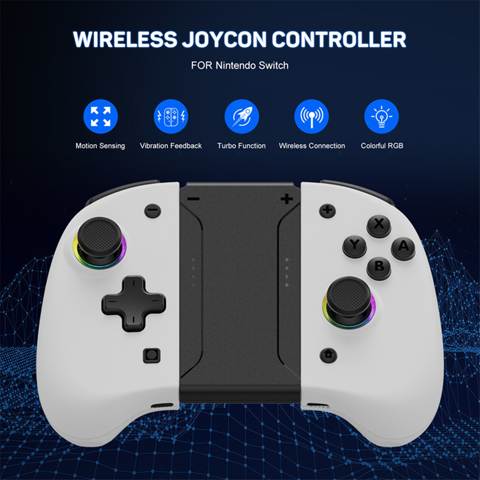 Game Controller for Switch/OLED with Adjustable TURBO/Vibration/Programmable/RGB - Picture 37 of 56