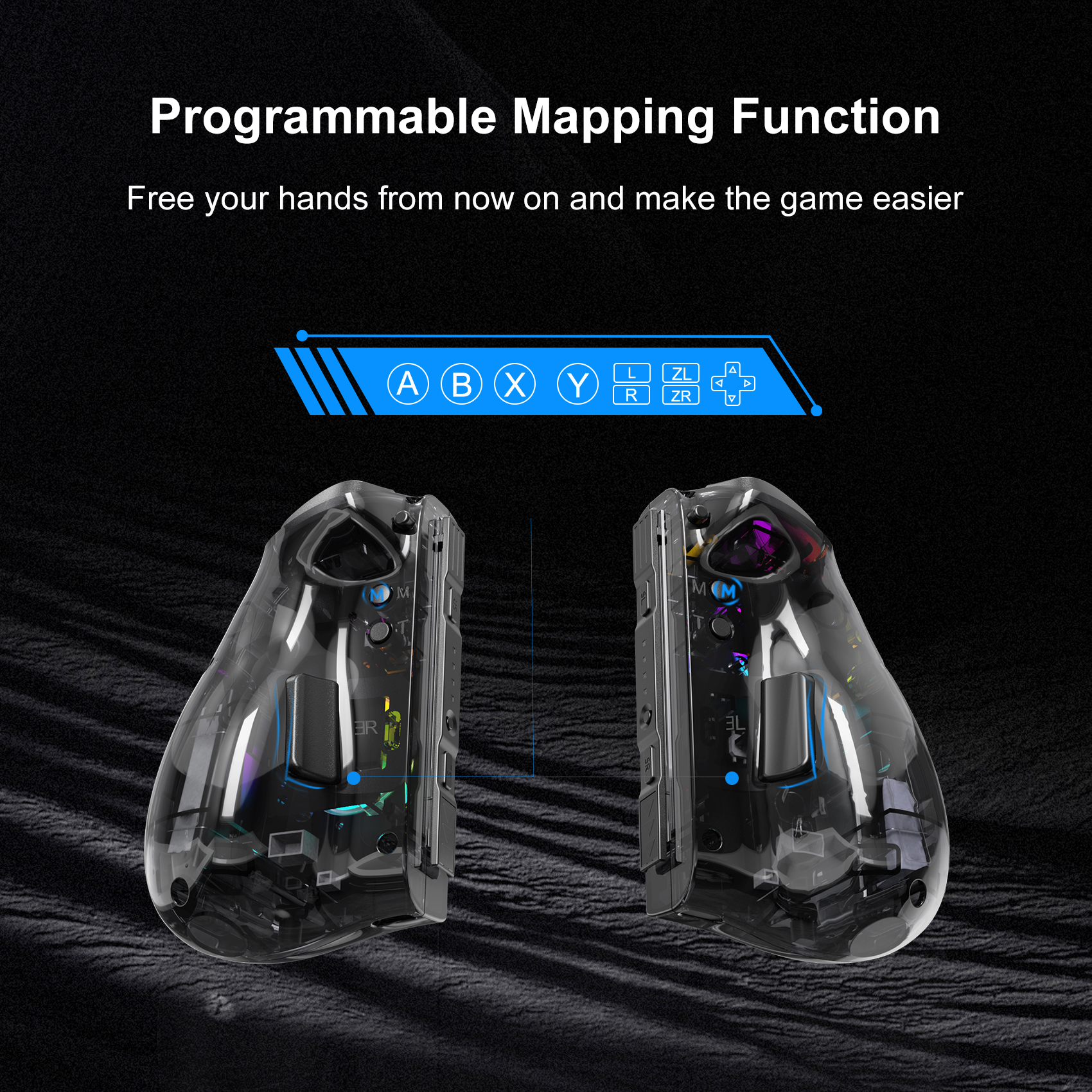 Game Controller for Switch/OLED with Adjustable TURBO/Vibration/Programmable/RGB - Picture 53 of 56