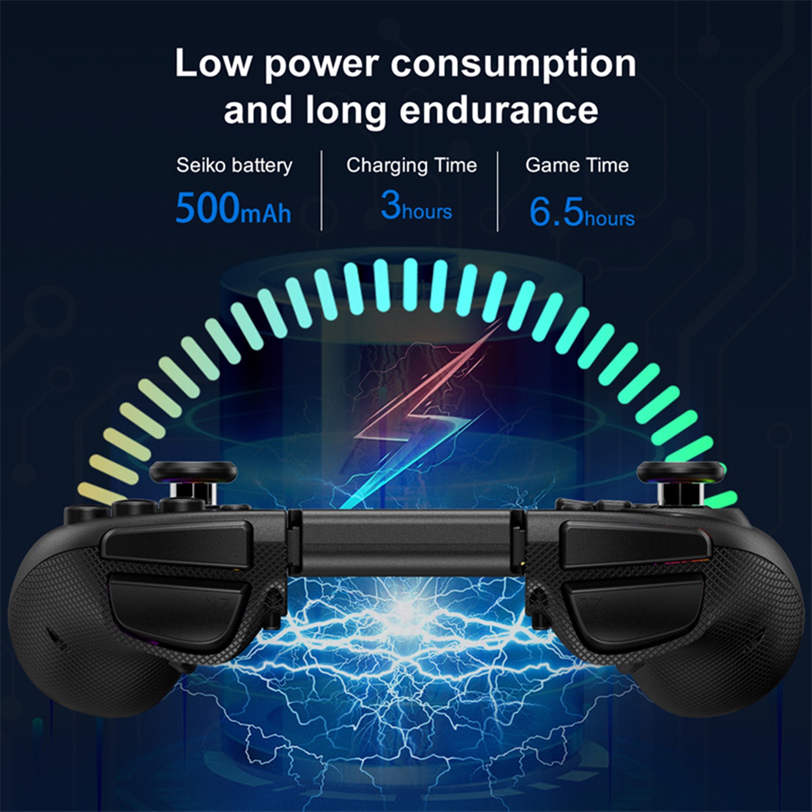 Game Controller for Switch/OLED with Adjustable TURBO/Vibration/Programmable/RGB - Picture 11 of 56