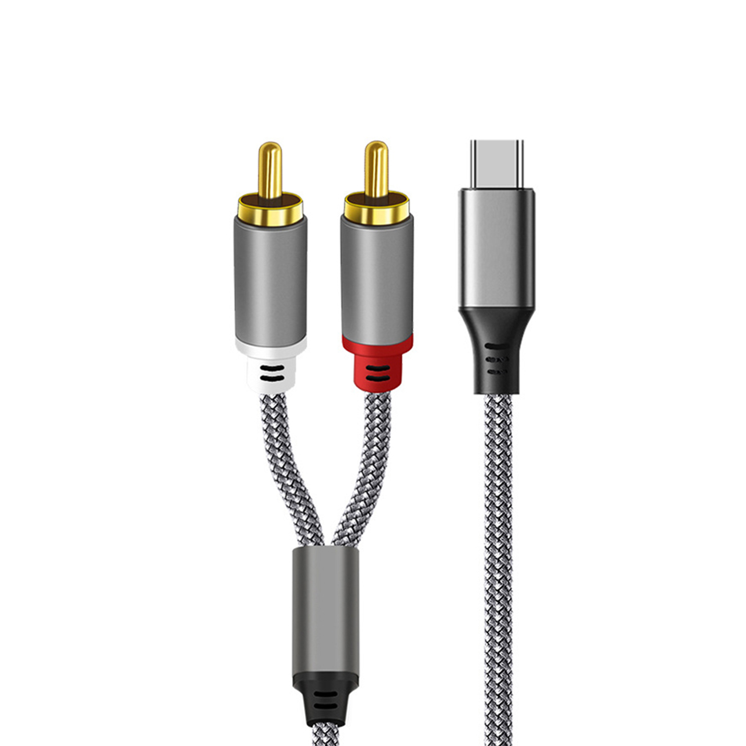 USB C to RCA Audio Cable Type C to 2 RCA for Speaker Amplifier Android Phone PC - Picture 8 of 11