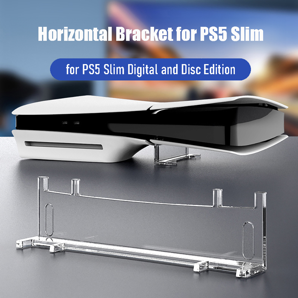 Acrylic Horizontal Stand for Ps5 Slim Console, Simple Bracket Accessories